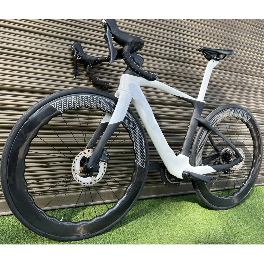 

F14 Road Carbon Полный велосипед Весь гоночный велосипедный обод/дисковый тормоз 700c Карбоновые колеса с $himano Groupset Пользовательский логотип DPD 03