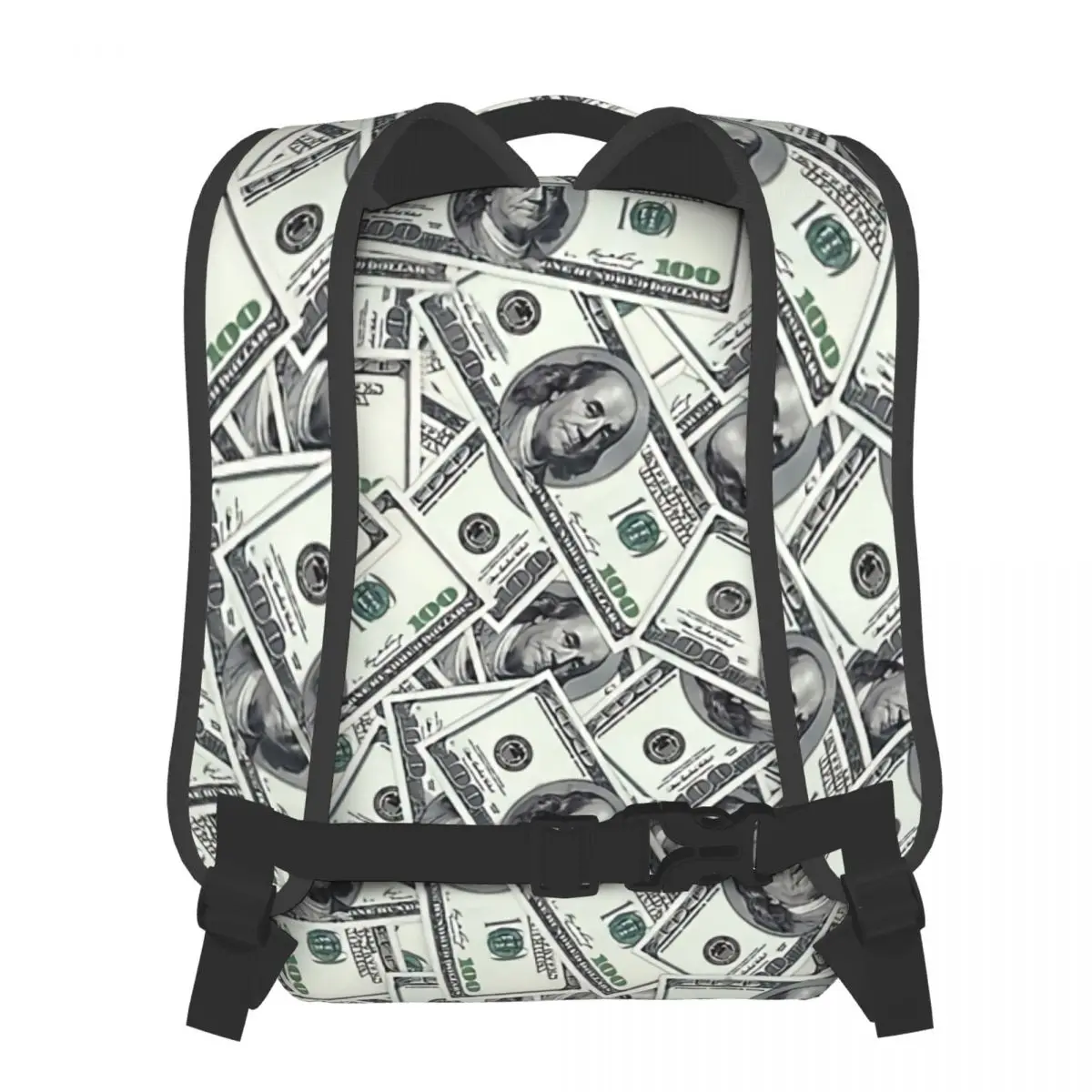 Giant Money Background 100 Dollar Bills Backpacks Casual Print Student School Bag Women Man's Travel Bags Laptop Daypack