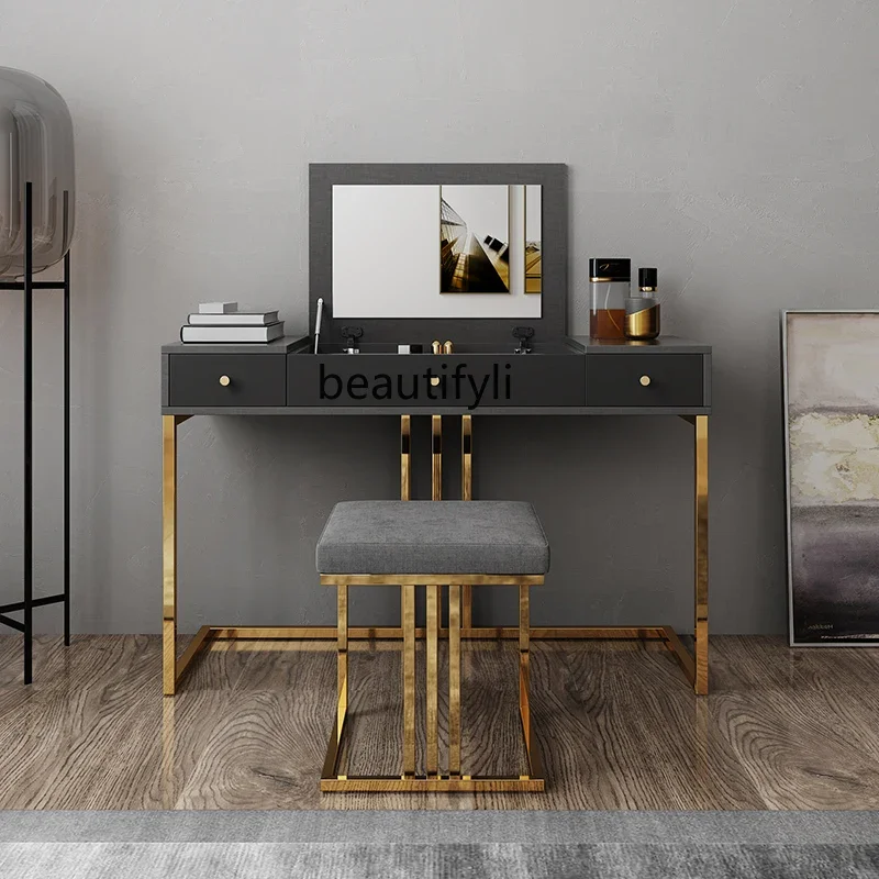 

Dresser Bedroom Small Dresser Mini Nordic Modern Simple Light Luxury Makeup Table