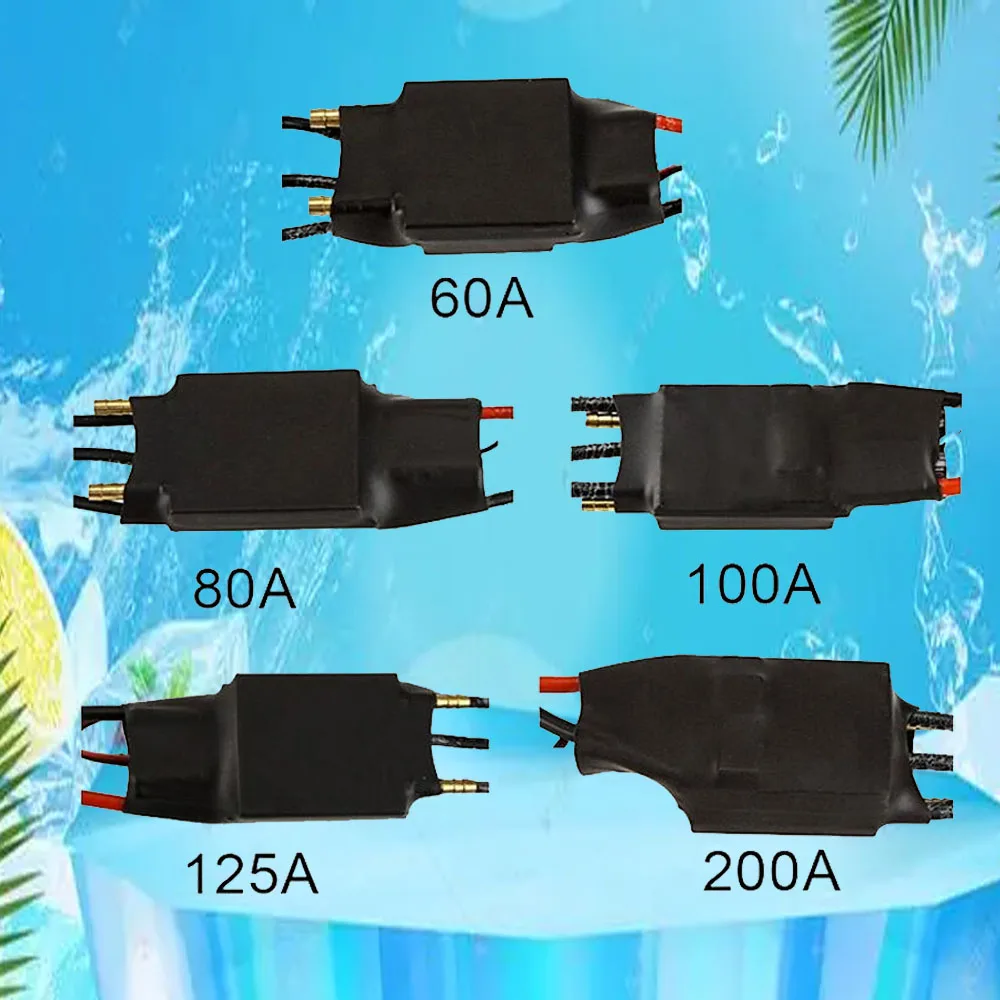 ESC Bezszczotkowy regulator prędkości 60A 80A 100A 125A 200A Elektryczny regulator prędkości z 5V/3A BEC do modeli RC