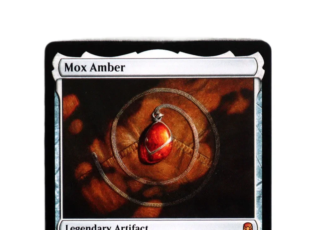 (Mox Amber) TCG بطاقات الوكيل السحري لعبة سوداء عالية الجودة لوحة تجميع الوكيل لعب أوراق التداول الوكيل