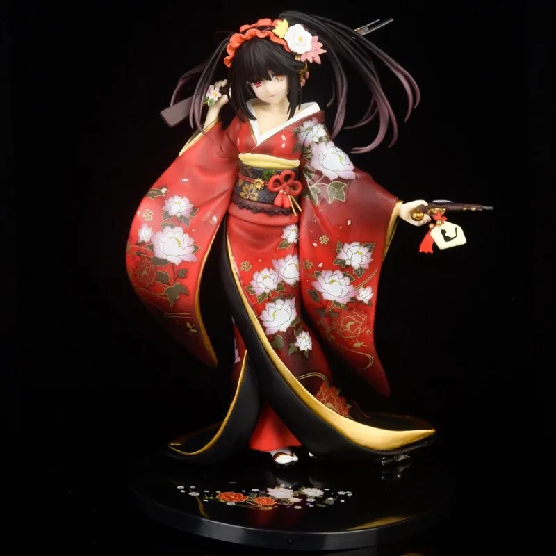 

In Stock Chinese High Quality Version Date A Live Kurumi Tokisaki Formal Kimono Boxed Figure Collectible Model