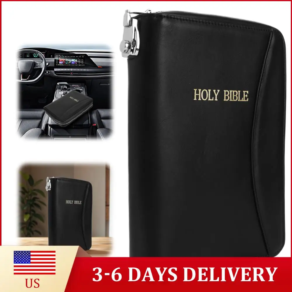 

Кожаный чехол-кобура для пистолетов с замком, скрытый кобура-футляр для хранения пистолетов Glock и малогабаритных пистолетов, в форме Библии