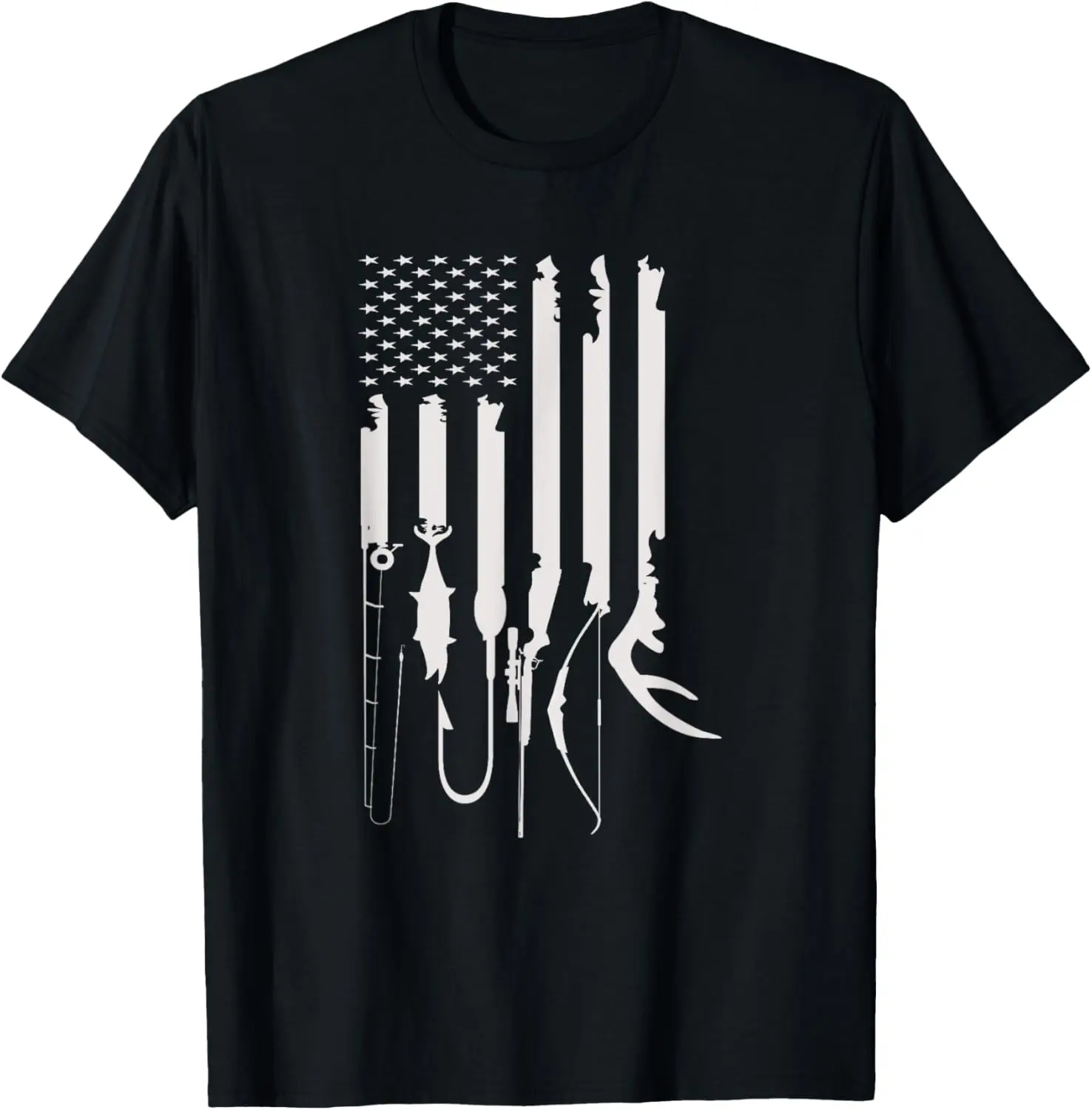 camiseta-com-decoracao-tematica-americana-da-bandeira-dos-eua-para-caca-e-pesca