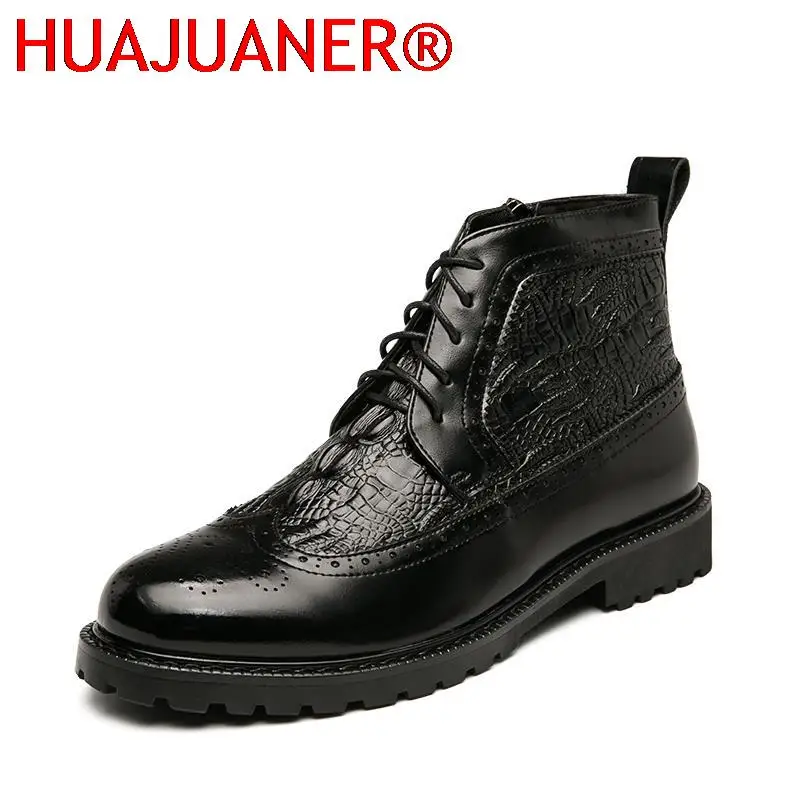 

Мужские деловые ботинки, весенне-осенние повседневные туфли из искусственной кожи, удобные классические оксфорды, простые модные ботинки до щиколотки