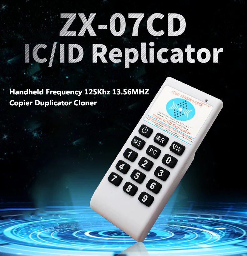 Handheld RFID Duplicator NFC Reader 125Khz T5577 Writer 13.56Mhz UID Smart Chip Card Key Cloner Programmer Copier