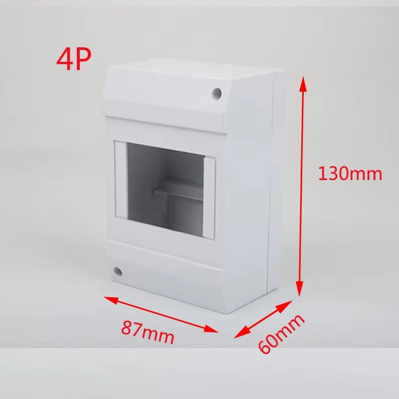 ABS Schaltergehäuse Oberflächenmodule Box 1-8P Leistungsschalter Verteilung MCB Elektrokasten Leistungsschalter Schutz Kunststoffbox