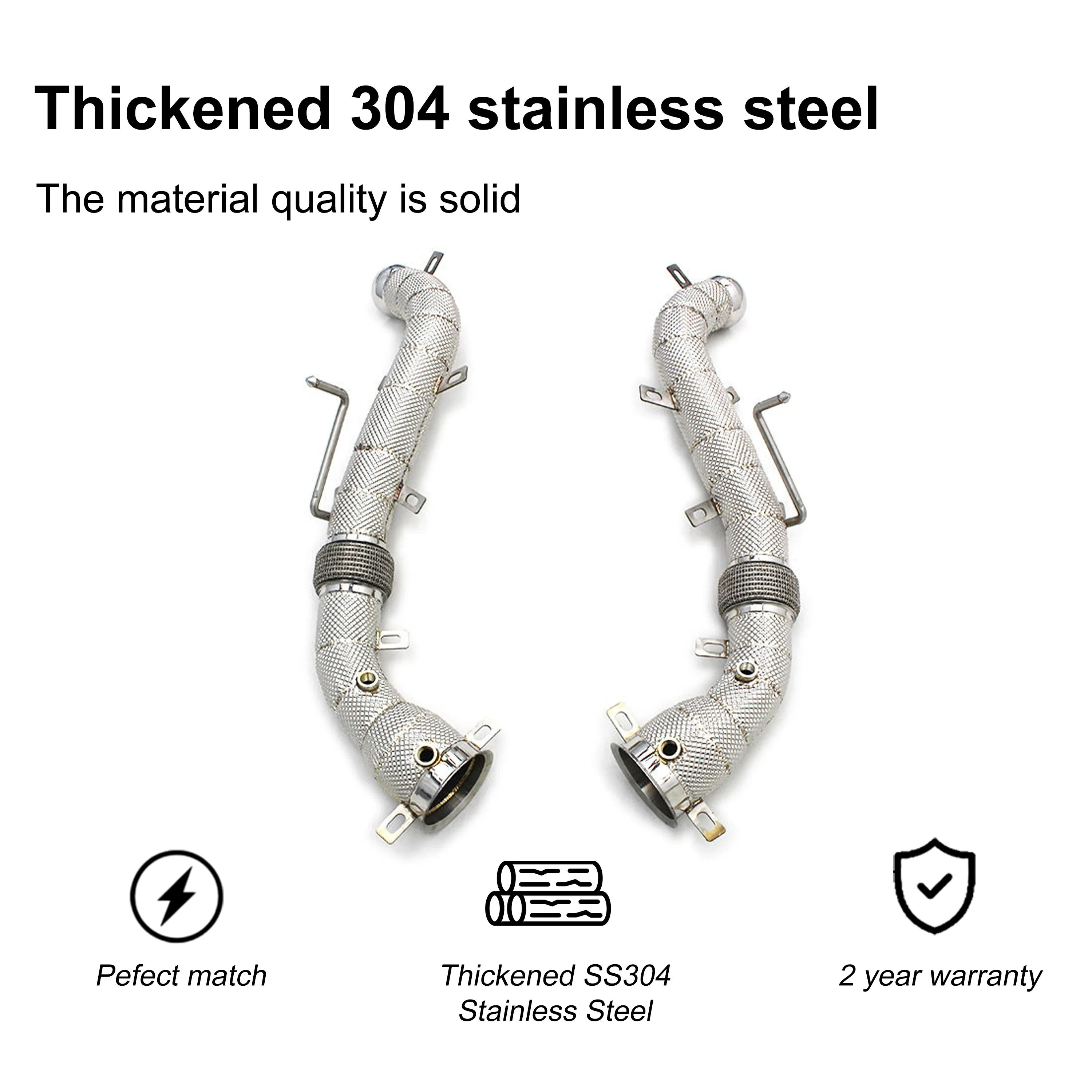 ACE Perfekt Passendes Auspuffrohr für McLaren 540C 570S 570GT Freifluss-Downpipe Hochwertige SUS304 Auspuffanlage – Detail 8