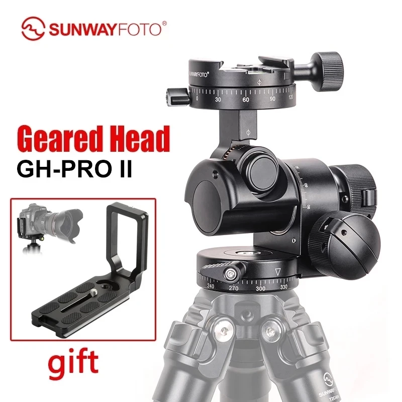 

SUNWAYFOTO GH-PRO II For Sony Nikon Canon DSLR Camera Panorama Head Arca Swiss Tripod Gear Head Panoramic Head