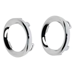 2Pcs Chrome Front Fog Light Lamp Trim Ring Cover Left & Right For Jeep Renegade Sport 2019 2020 2021 6VN96SZ0AA 6VM61SZ0AA