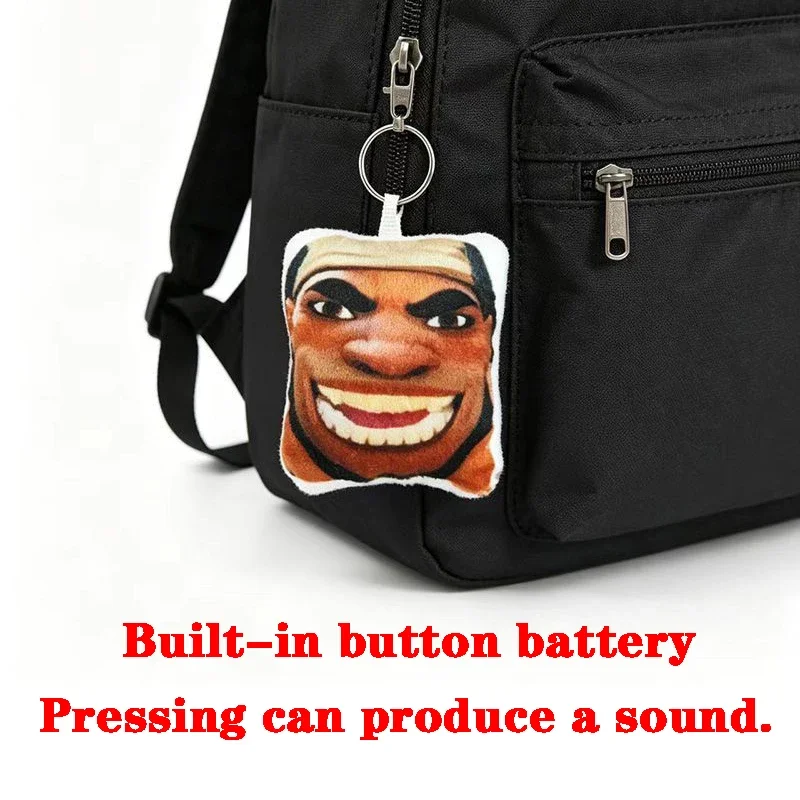 10cm Funny Keychain Pressing Can Make Sound Overwatch 2 Hero Maugaloa Malosi Mauga‌ Pendent Bag Decor