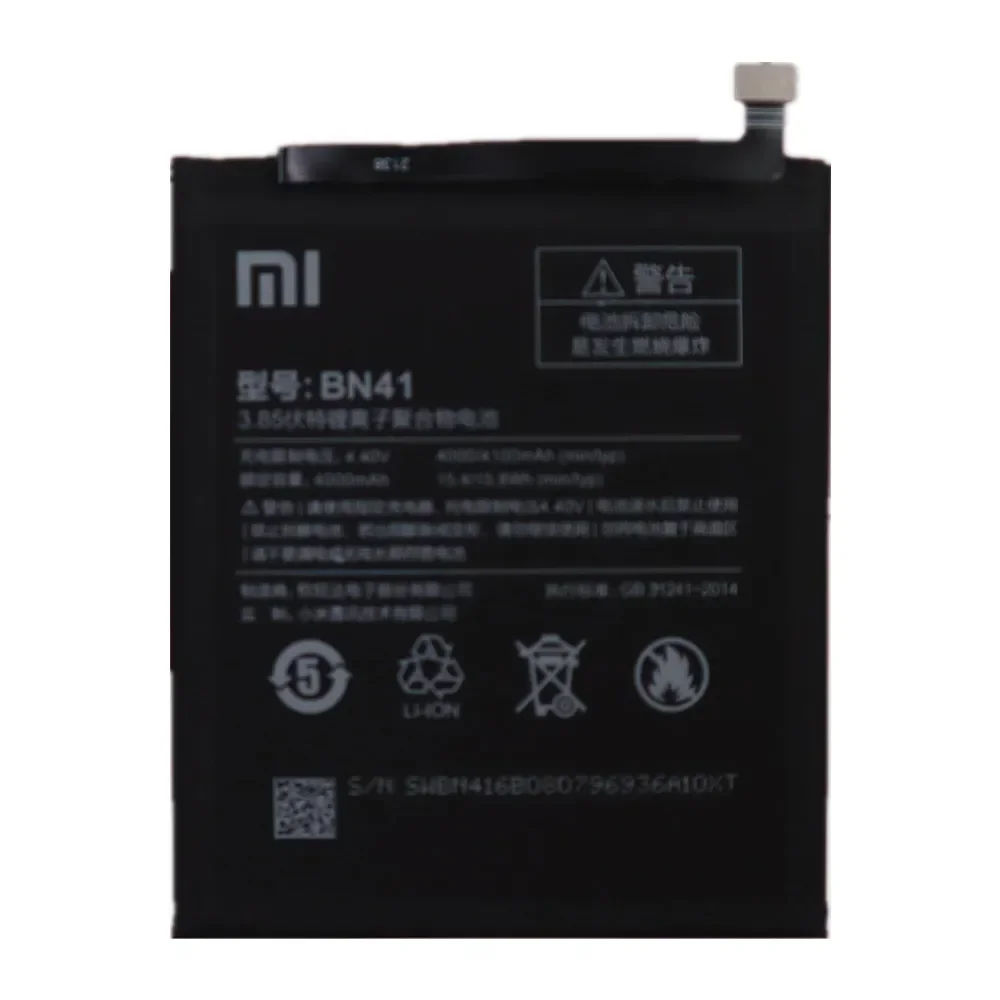 4100mAh 100% Xiao mi Original BN41 Battery for Xiaomi Redmi Note 4 / Redmi Note 4X MTK Helio X20 Battery Bateria Fast Deliver