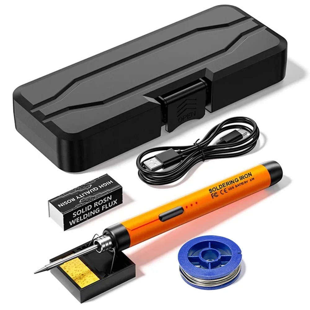 Cordless Electric Soldering Iron Pen USB Digital Display Welding Equipment 1000mAh Lithium Battery Electric Soldering Iron