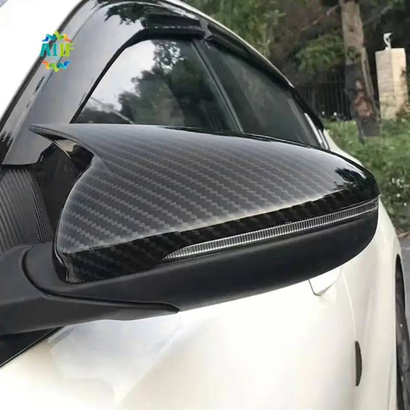 

A11F-1Pair Rearview Mirror Cover For Kia Forte K3 Cerato 2019-2023 Mirror Modified Ox Horn Shell Sticker