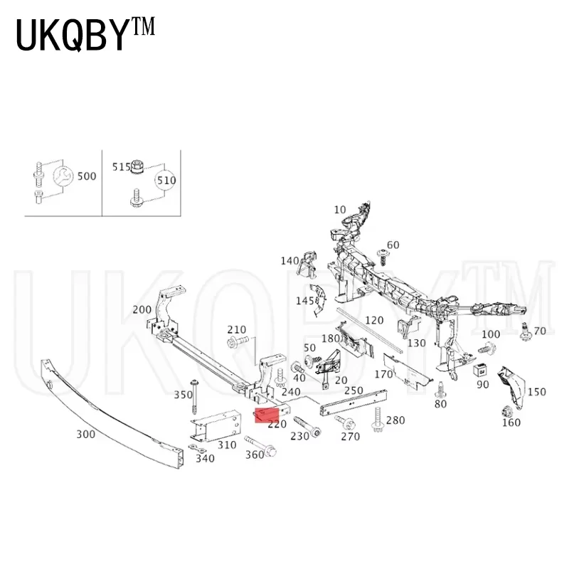 Shock absorber to crossbeam, left and right W117 W176 W246 CLA 200 A2466260088