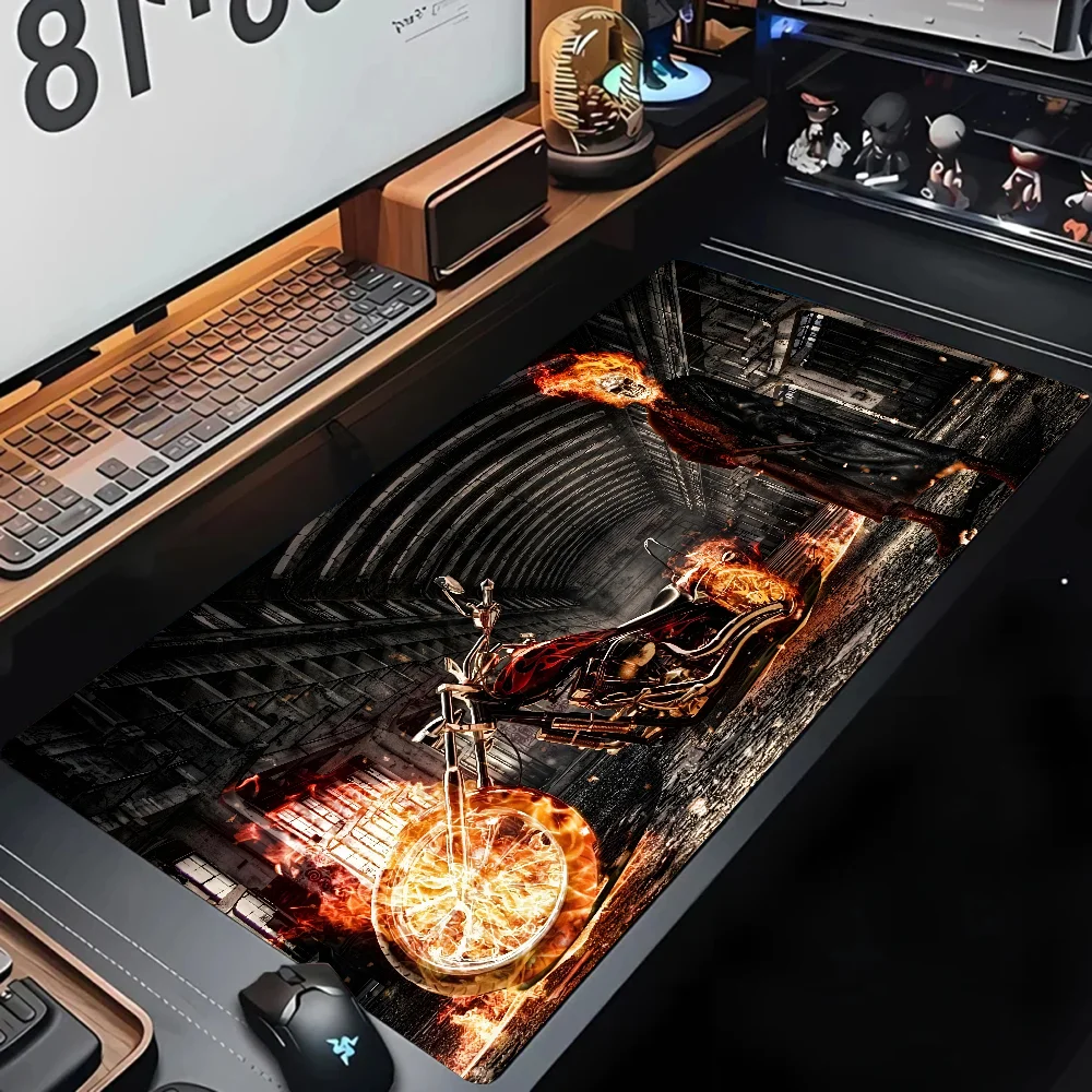 Cool G-Ghost Rider Mousepad Large Gaming Mouse Pad LockEdge Thickened Computer Keyboard Table Desk Mat