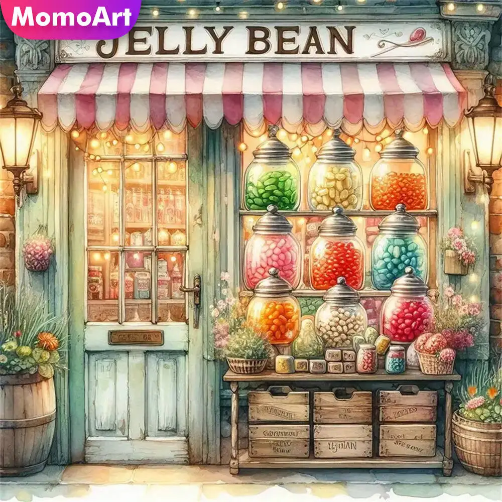 Momoart Bär Diamant Mosaik Tier voller Runde Diamant Malerei Mond Stickerei neue Ankunft handgemachte Hobby