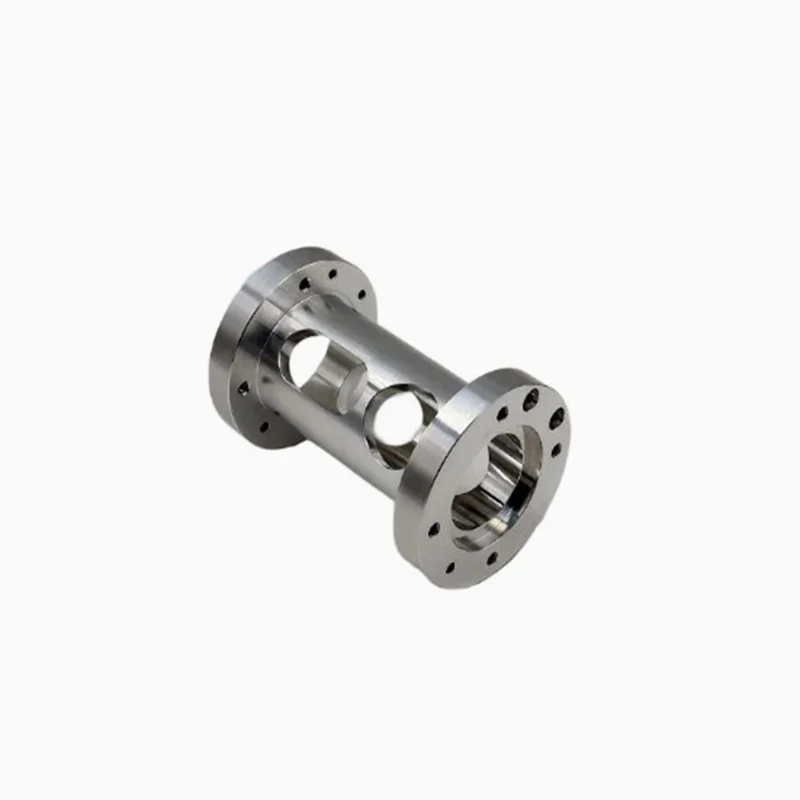 Stainless steel CNC machined flange type through-hole bushing mechanical transmission accessories