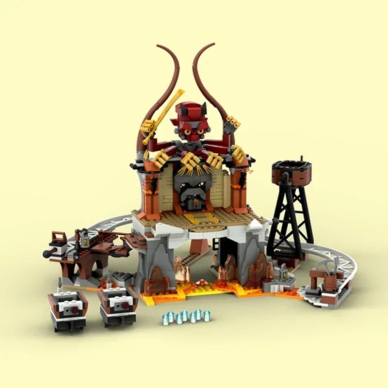 MOC Movie Indiana Jones and the Temple of Doom Building Blocks  Adventure Raiders Bricks Creative Children Educational Toys