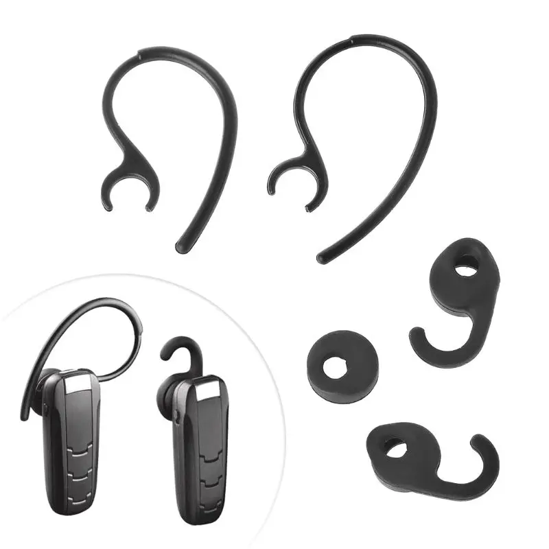 1 Set Ear Hook Pads Bud Gels Earbuds Tips for Jabra Easycall Clear for Bluetooth-Compatible Headset Headphone