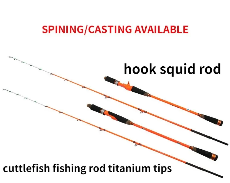 Better Leader Patterned Squid Egi Fishing Rod Hook Casting Light ML PE0.8-1.5 Power Cuttlefish Jiging Boat Rods Calamar