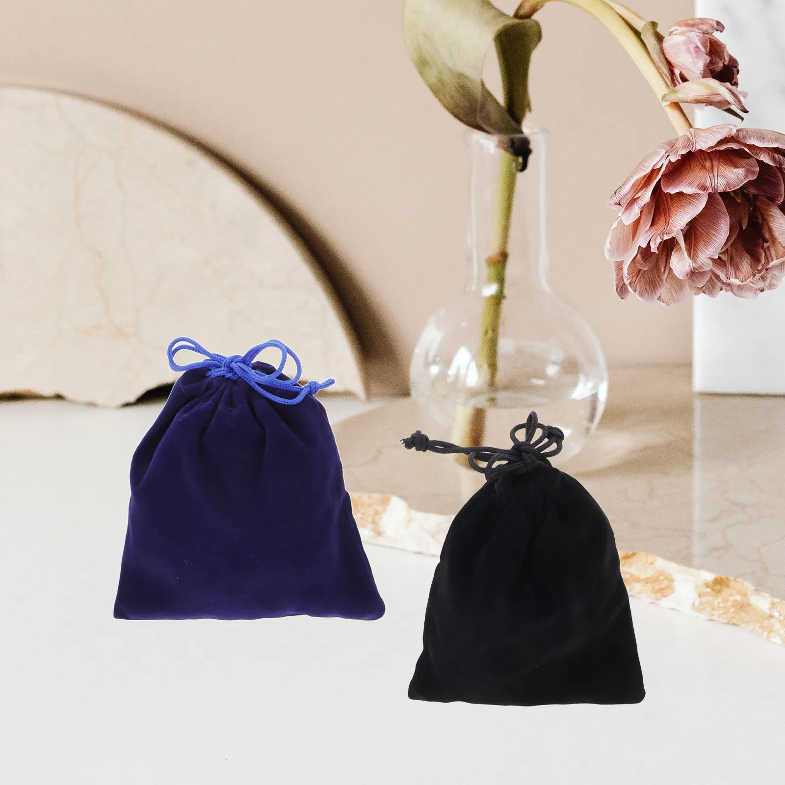 2 stuks beschermingstassen lichtgewicht trekkoordzakjes voor kubuspuzzelopslag herbruikbare kleine diversen organisator spel