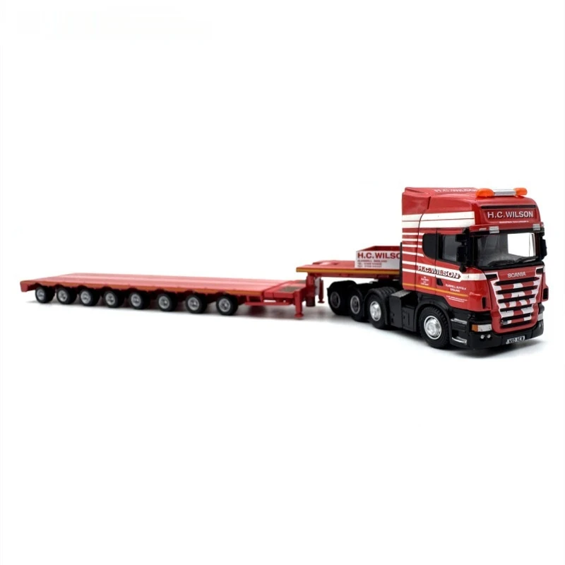 Scania R580 Wielowózowy Półnaczepa Ciężarówka Model Samochodu Kolekcja Stopowa 1:76 Wysokiej Jakości Prezent Urodzinowy Ozdoby na Biurko