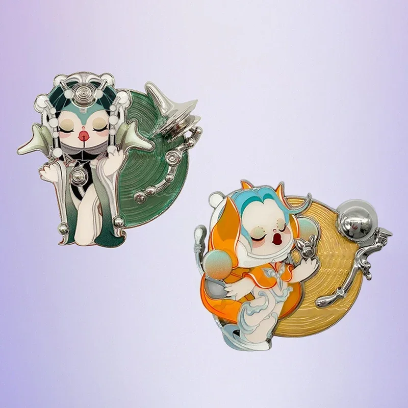 POPMART SKULLPANDA Sound Series Refrigerator Sticker Mystery Box Anime Original Figure Collection Model Ornaments Doll Toys