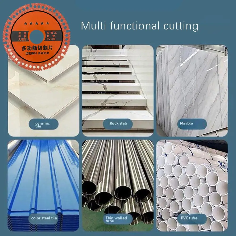 1 Pcs Ceramic Tile Cutting Disc Multifunctional Stone Tile Cutting Tools Marble PVC Pipe Slicing Angle Grinder Saw