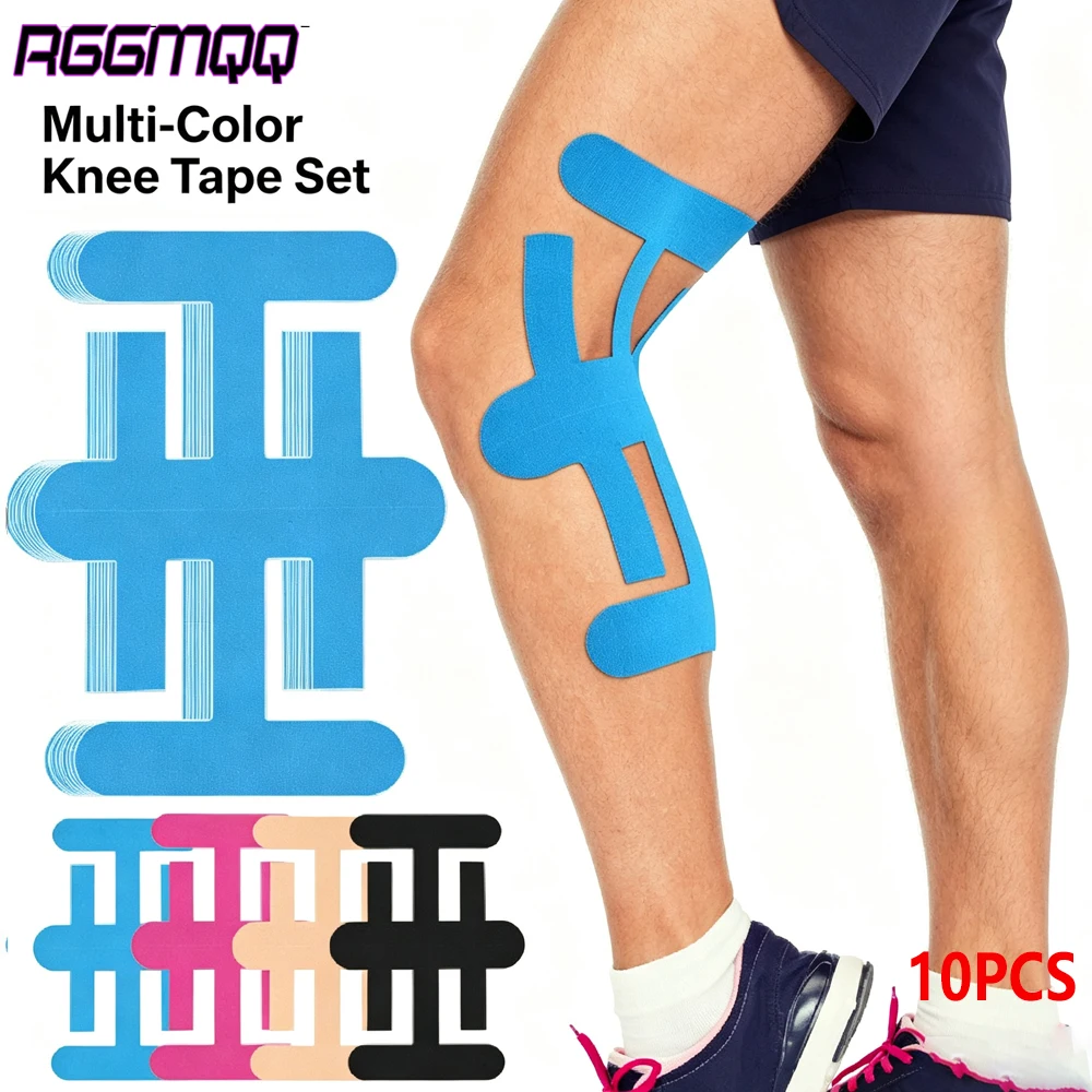Sports Taping Precut - 10 stuks voorgeknipte kinesiologietape voor de