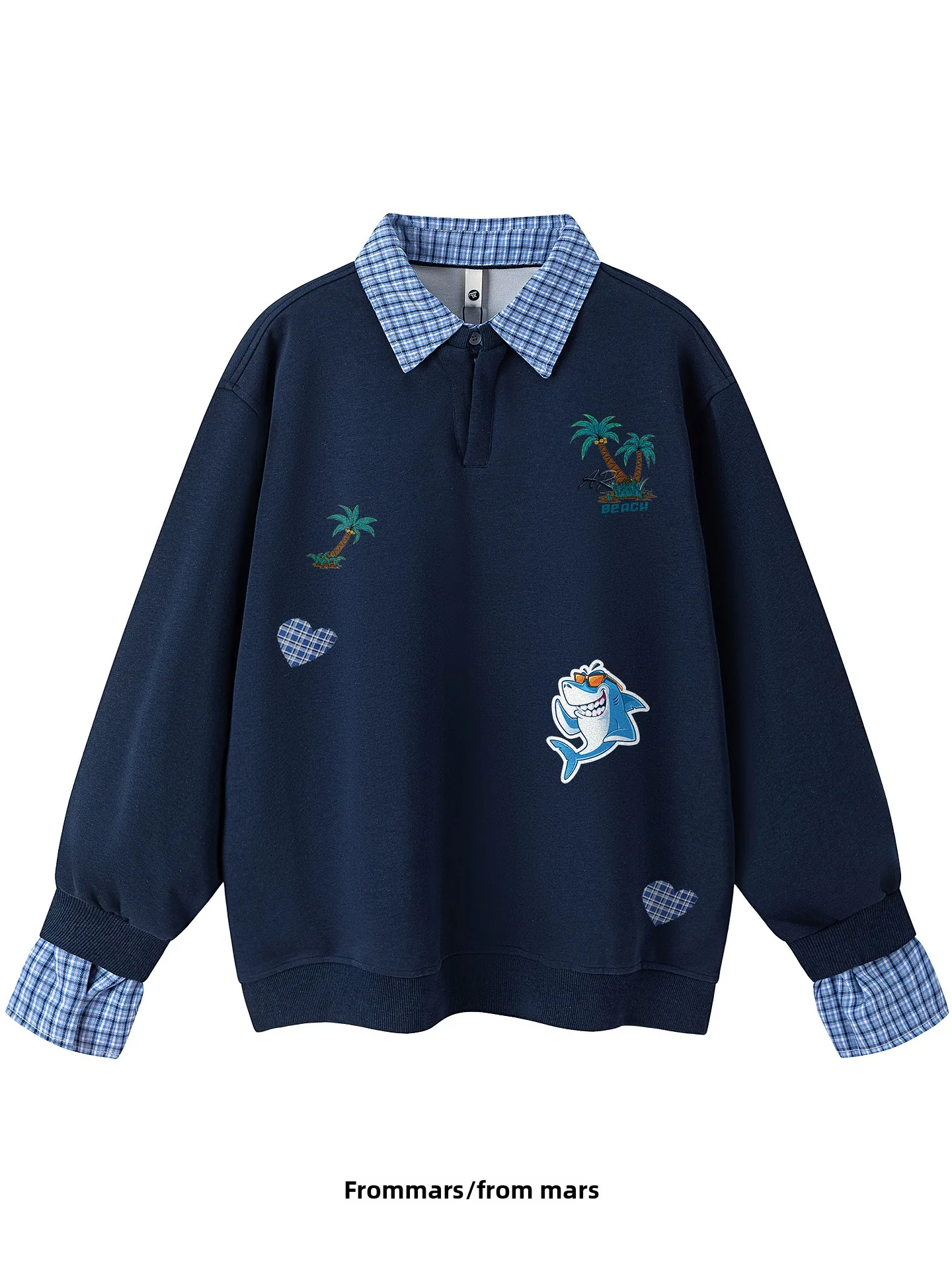 

Свободная толстовка с длинными рукавами от Youth Fashion: дышащий хлопково-полиэстеровый смесовый материал, воротник с дизайнерскими вставками.