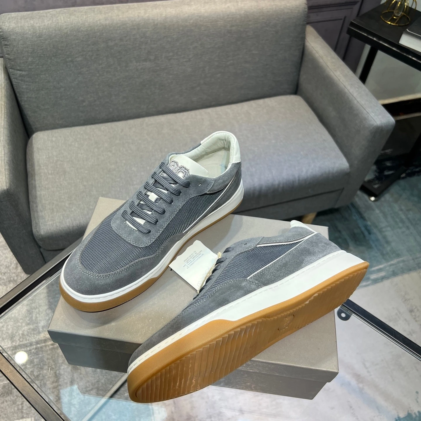 

Подарки к празднику: Мужские кроссовки класса люкс ручной работы из сетчатой ткани с замшей, дышащие, для походов, велоспорта и бега