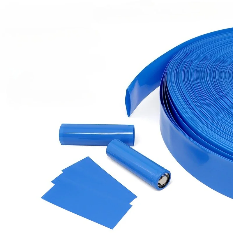 1M Blue 18650 PVC Heat Shrink Tube Case Wire Protection Cable Sleeve Lipo Battery Pack Insulated Film Width 7mm-103mm