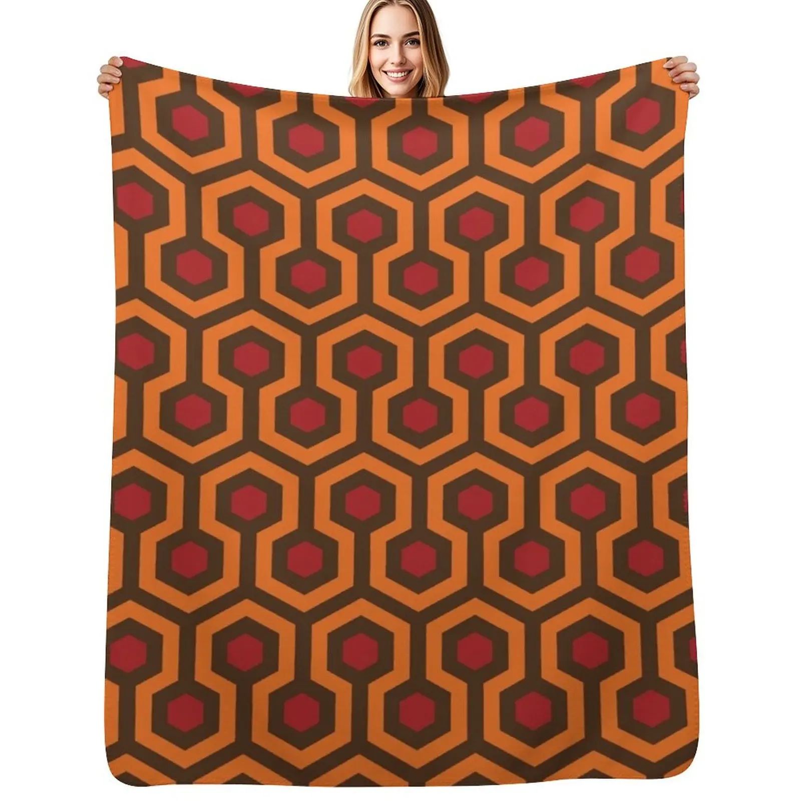 A Shining Carpet Pattern Throw Blanket Vintage Extra Large Throw Thins warm for winter Kid'S For Sofa Thin Blankets