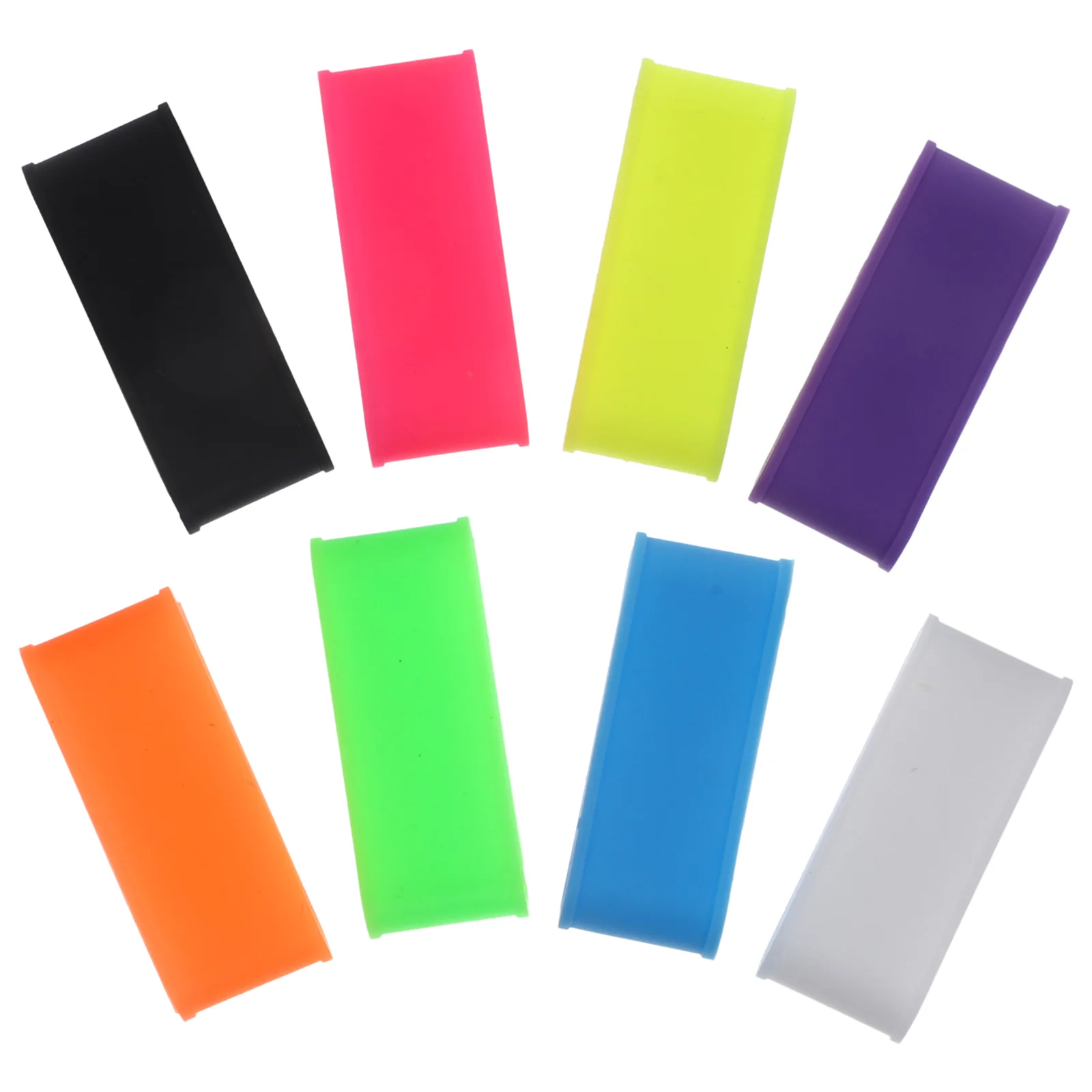 8 Pcs Racket Anti-slip Ring Tennis Badminton Grip Grips Non-skid Replaceable Overgrips Silicone Rings Silica Gel