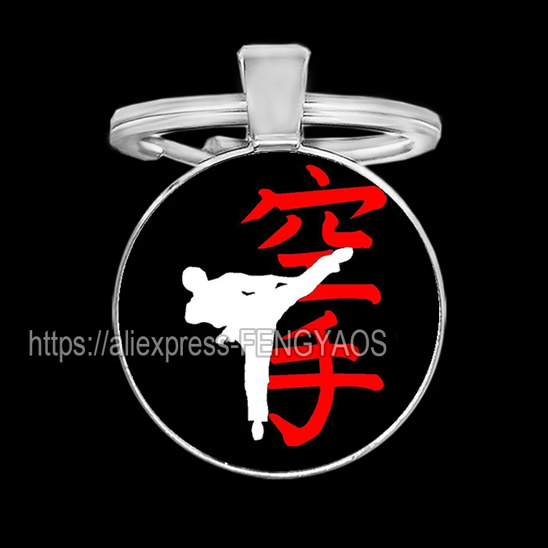 Cool Martial Art Judo Keychains Taekwondo Keyrings for Man Karate / Aikido Children Key Holder for Keys