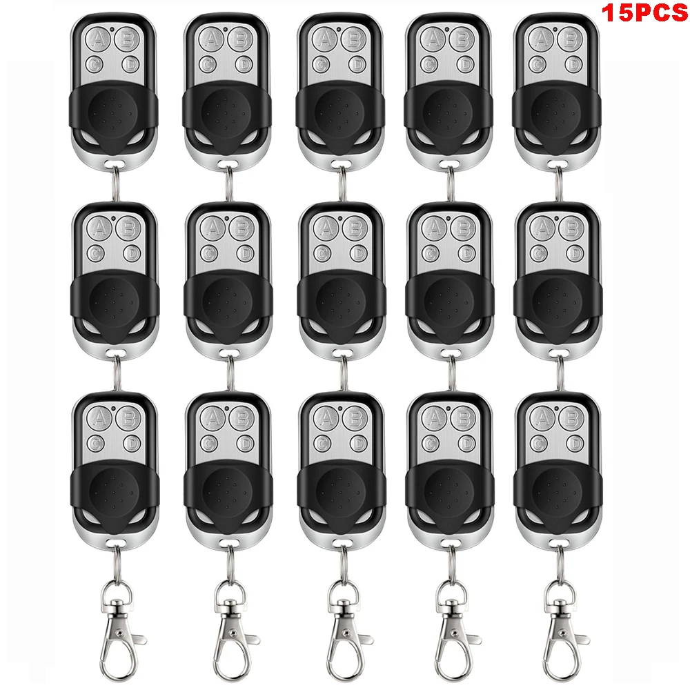 Metal Push Button Remote Control Transmitter ABCD / Lock Unlock 4Button 433MHz Universal 4 Buttons Garage Door Opener Remote