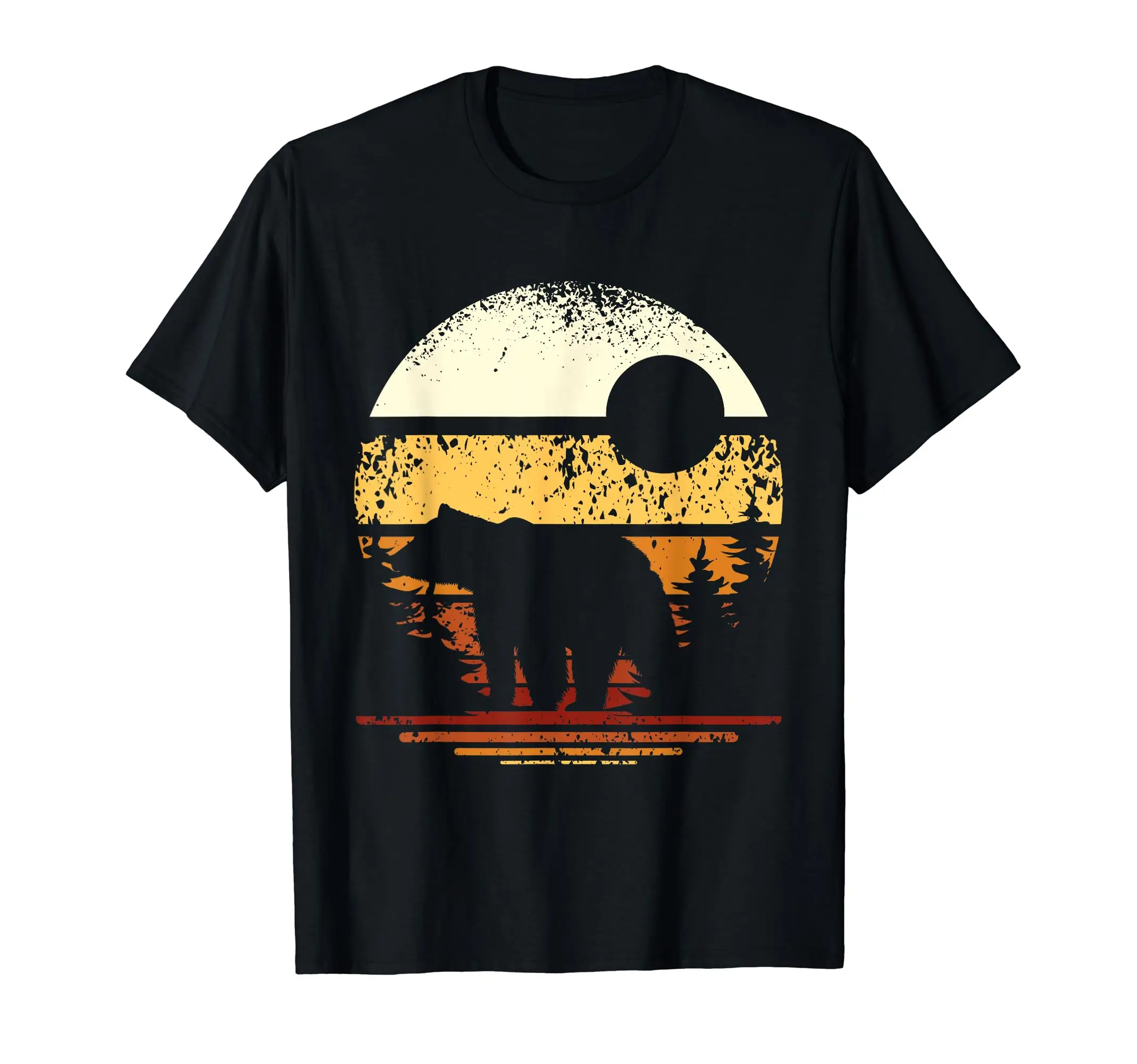Camiseta Retro de oso forestal
