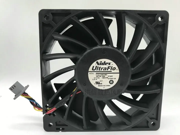 

Free of shipping new original Nidec UItraFlo V12C12BS1M3 - J87TW-A00 DC12V 2.31A large air volume fan