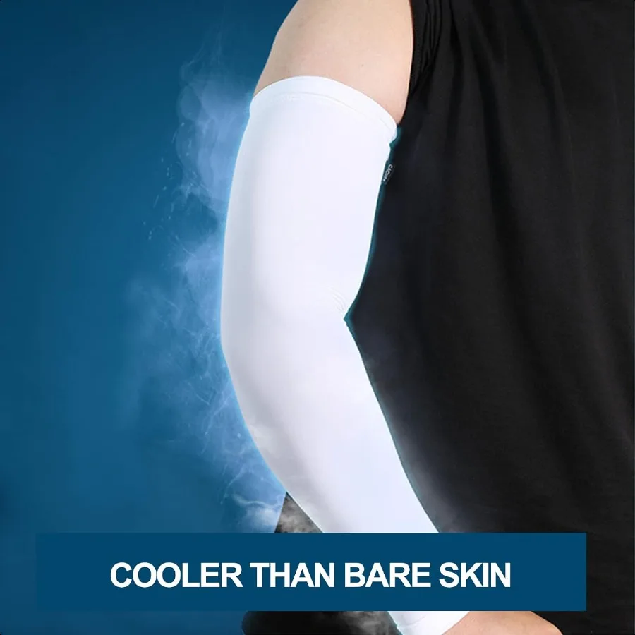 4 pares de mangas de braço com proteção solar UV para homens e mulheres, capa de braço UPF 50 para beisebol, ciclismo, basquete