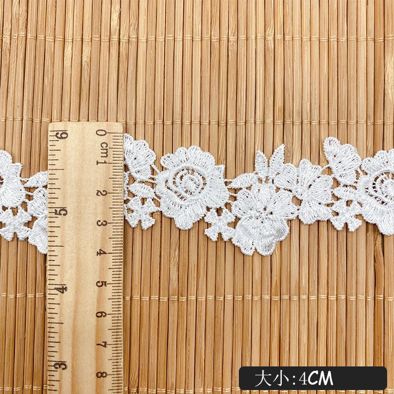 Imagem -02 - Lace Solúvel em Água Trim para Franja Trimmings Party Dress Patches Acessórios de Costura Suprimentos 45 Jardas