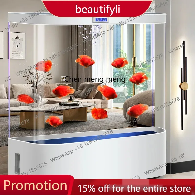 

A57 No water change automatic filter cycle medium and large living room household floor air goldfish tank aquarium