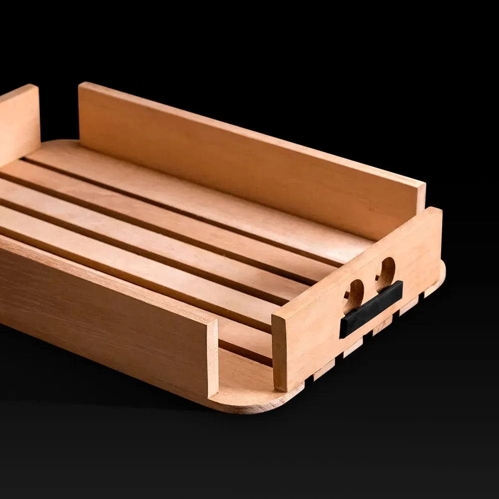 Imagem -06 - Transparente Double Layer Charuto Humidor Cedro Wood Box Selado Hidratante Higrômetro Case Multifunções Grande Capacidade 100 Pcs