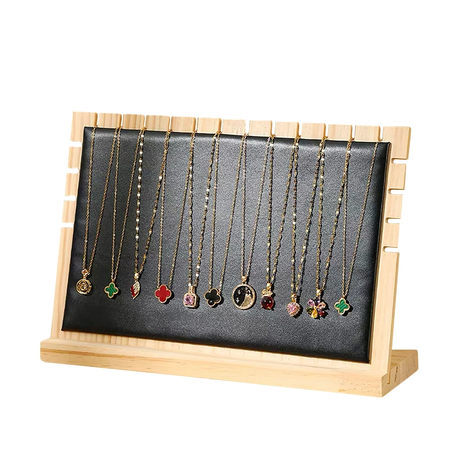 Creative Solid Wooden Necklace Frame for Jewelry Display