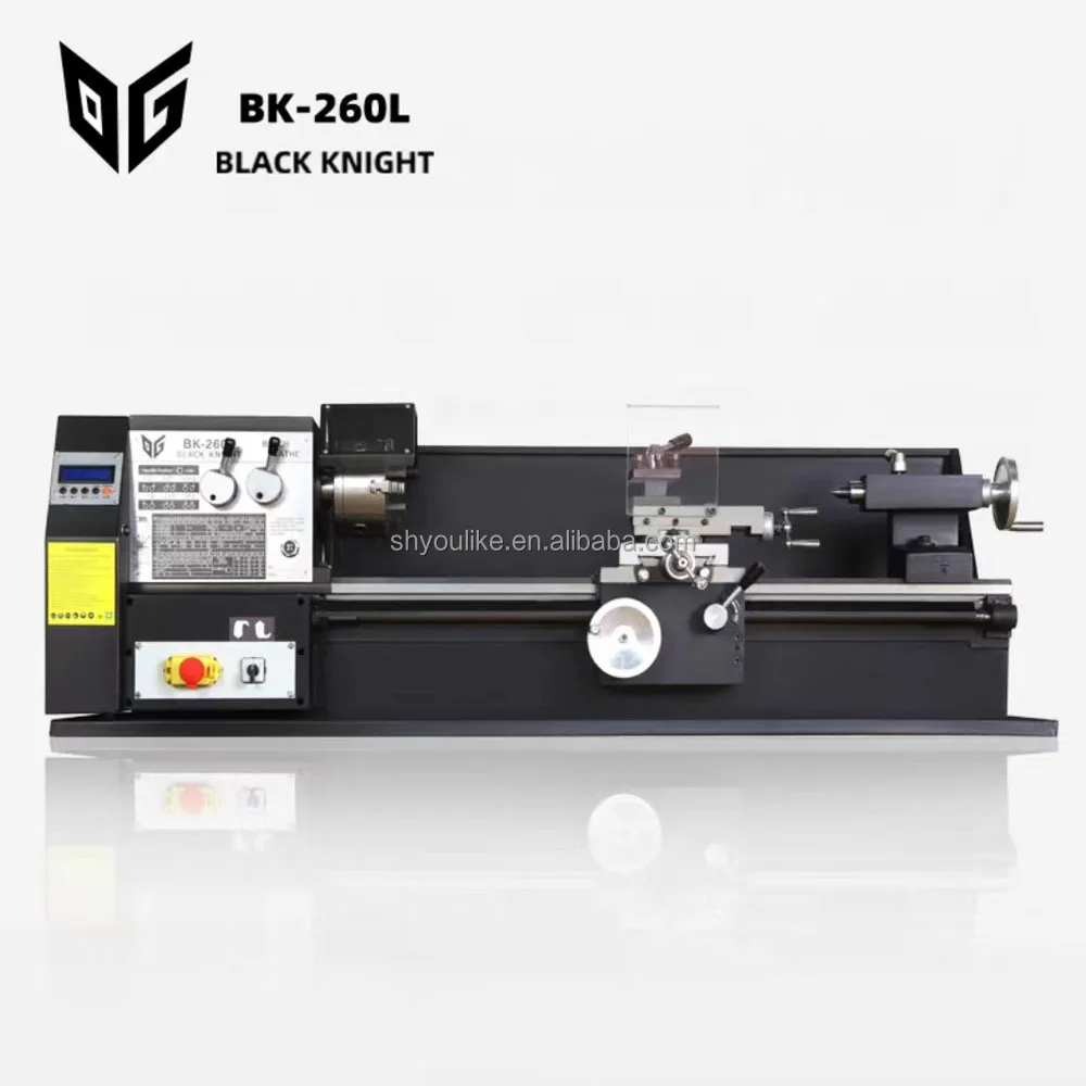 High-End High-Accuracy Mini Bench Metal Lathe BK-210E 1.1KW MT3 Spindle 220V/110V Electronic-Wheel Digital Setting Thread