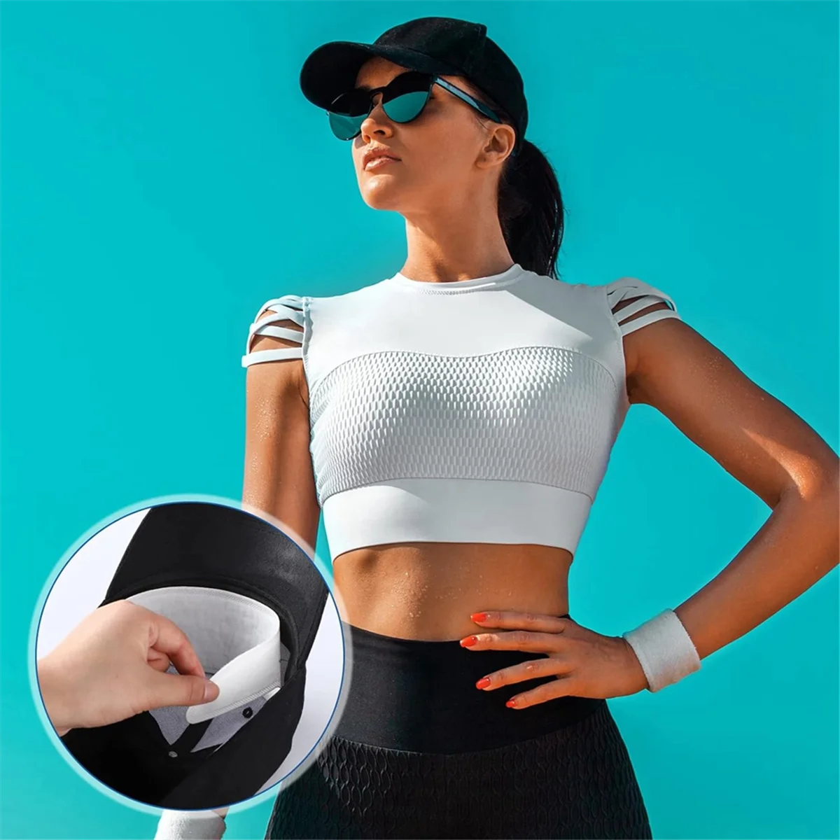 NEW 100 Pcs Hat Sweat Liner Golf Absorbent Sweat Pad Odor Soft Hat Sweat Protector Disposable Hard Hat Sweatband