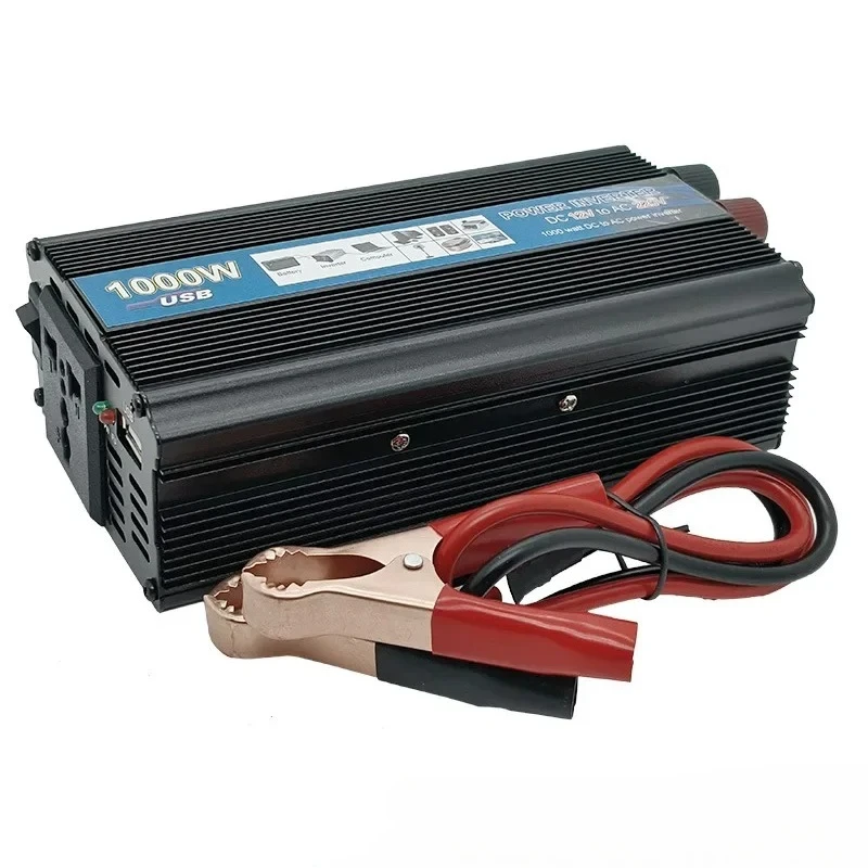 

High power 500W1000W2000W corrected wave solar car inverter 12V to 220V