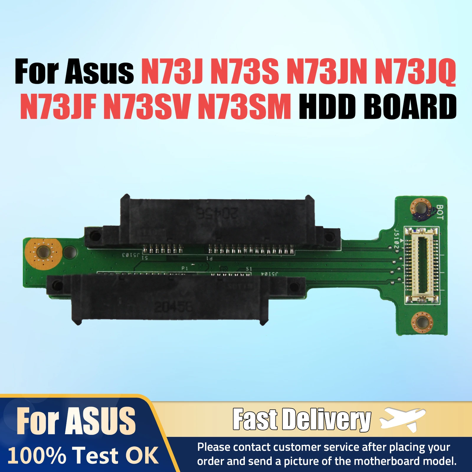 

For ASUS N73J N73S N73JN N73JQ N73JF N73SV N73SM Small Board Dual Interface HDD Hard Drive N73J N73S HDD BOARD