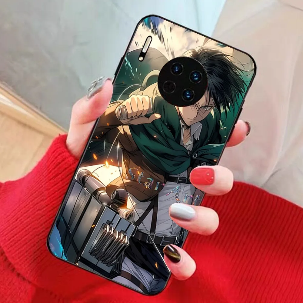 Anime Attack On Titan Levi Ackerman Phone Case For Huawei Mate 10 20 30 40 50 Lite Pro Nova 3 3i 5 6 SE 7 Pro 7SE