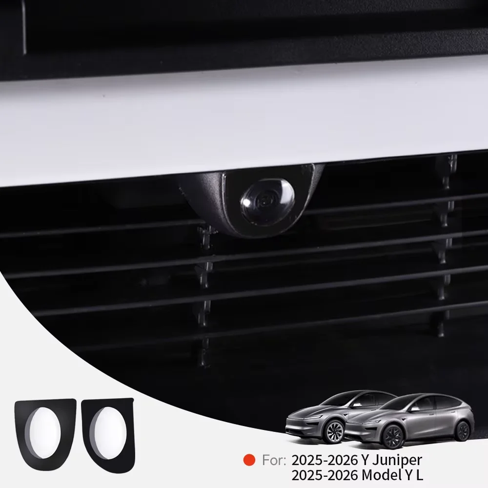 YZ For Tesla Model Y YL Juniper 2025-2026 Front rear Bumper Camera Lens Guard Protective Cover Scratch Resistant Anti-stain